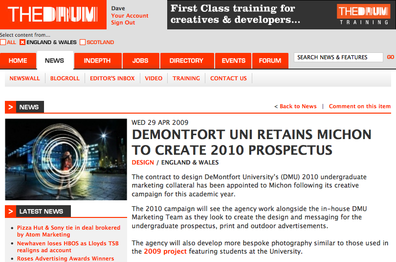 Coverage on The Drum