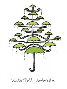 Waterfall umbrella